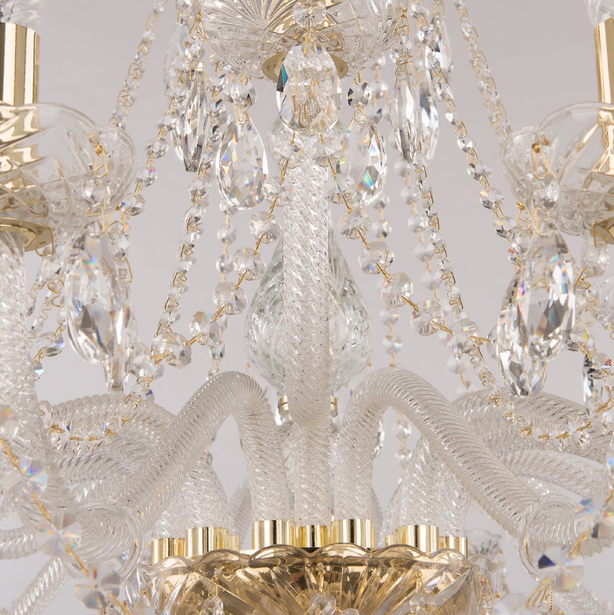 подвесная люстра bohemia ivele crystal 107/12+6/360 g