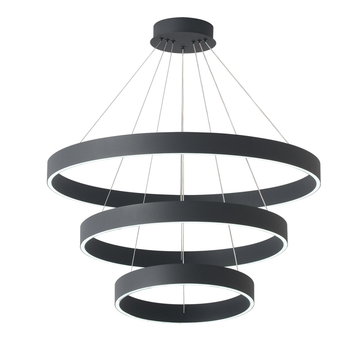 подвесная люстра crystal lux tron sp158w led black
