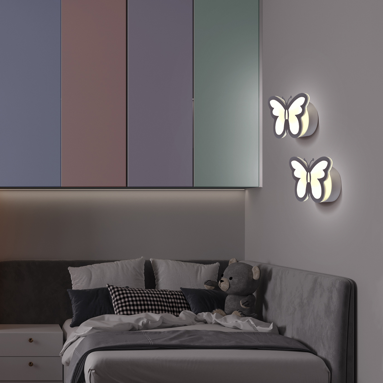 настенный светильник escada butterfly 10205/1led 17w