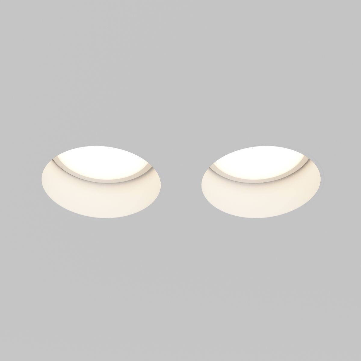 встраиваемый светильник maytoni gyps modern dl123-gu10-02-w