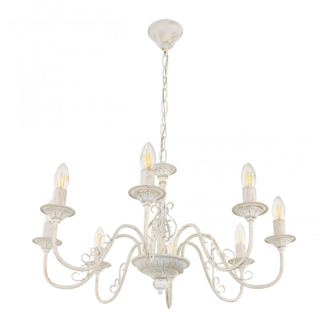 подвесная люстра arte milano 342620/8 wt+g