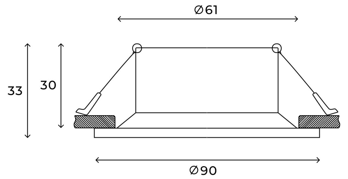 встраиваемый светильник hesby lighting glow hsbl_0102