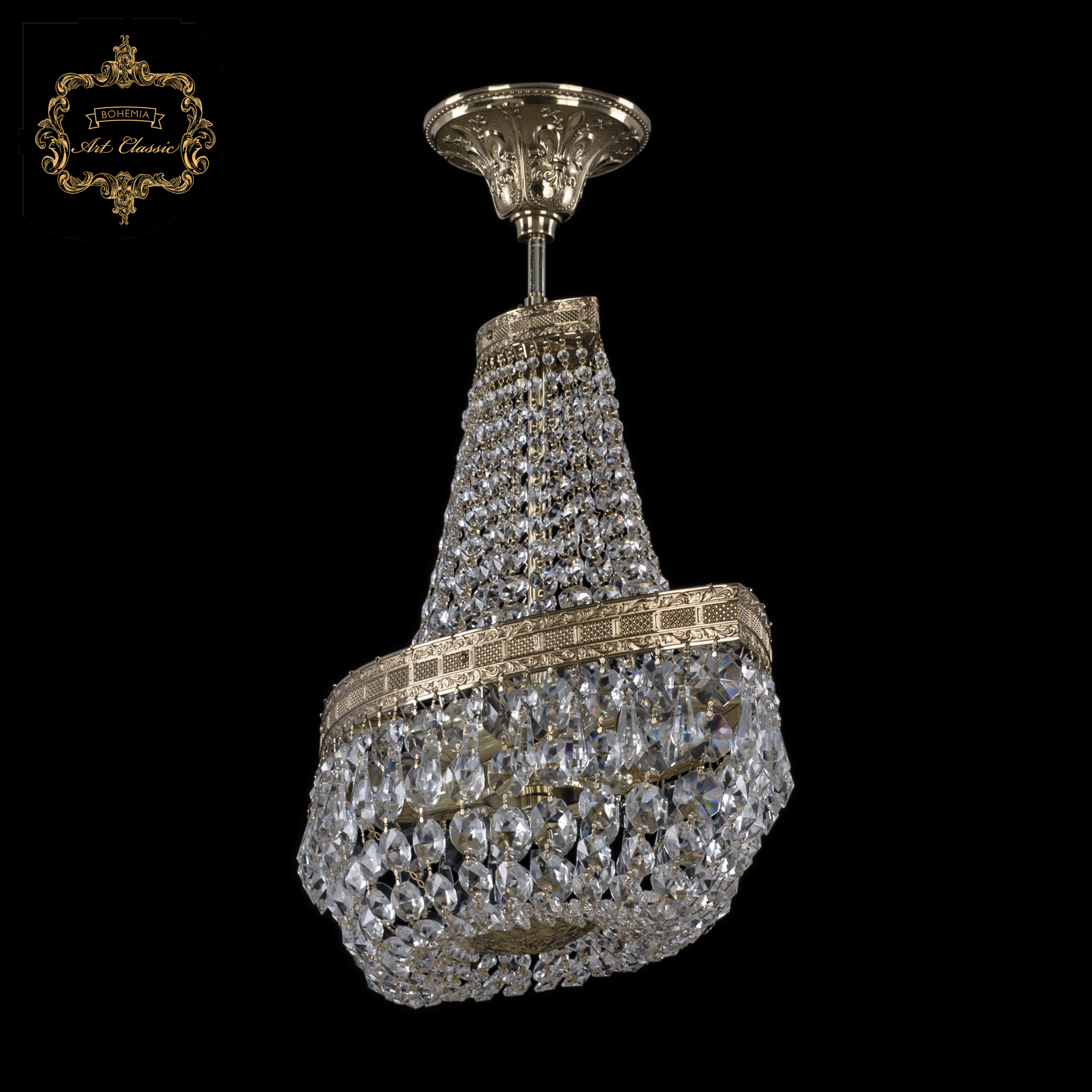 потолочная люстра art classic 21.013.h1.45sp.g