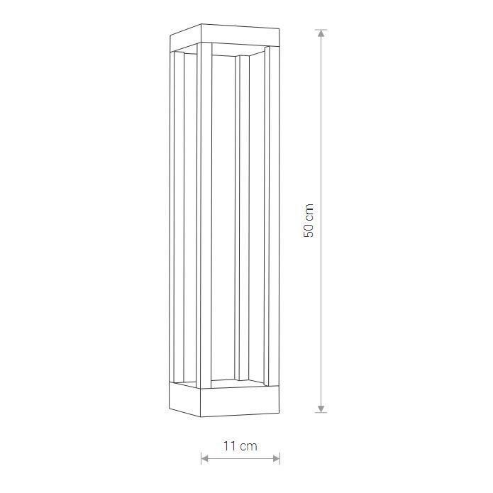 уличный светодиодный светильник nowodvorski structure led 8145