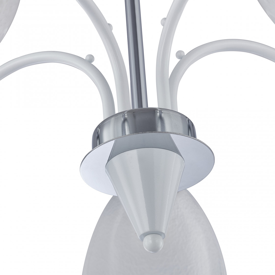 люстра на штанге arte milano napoli 326008/5 wh+cr