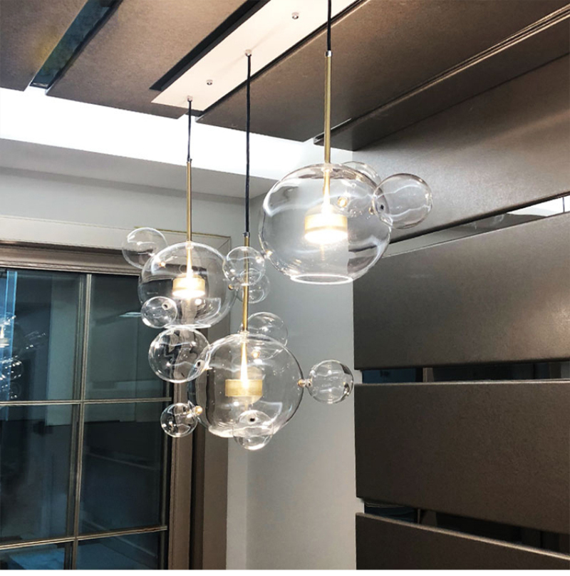 подвесной светильник delight collection bubbles 9214p/3l gold