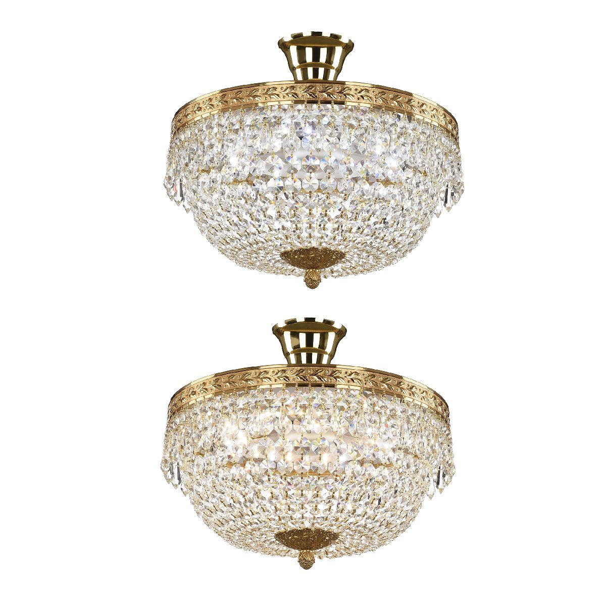 потолочный светильник bohemia ivele crystal 19011/35iv/led-dim g