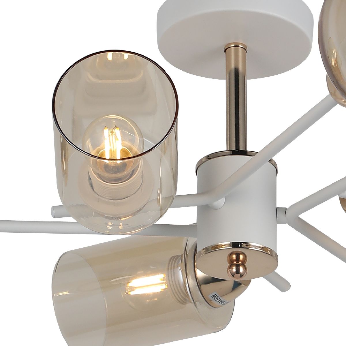 люстра на штанге illumico il8243-6cou-79 wh gd