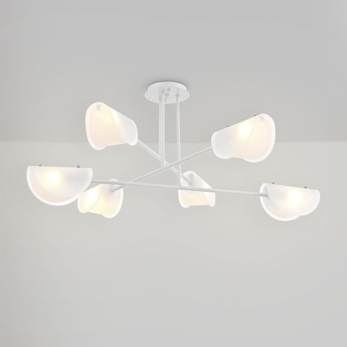 потолочная люстра freya mallow fr5228pl-06w
