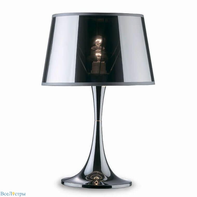настольная лампа ideal lux london tl1 big cromo 032375