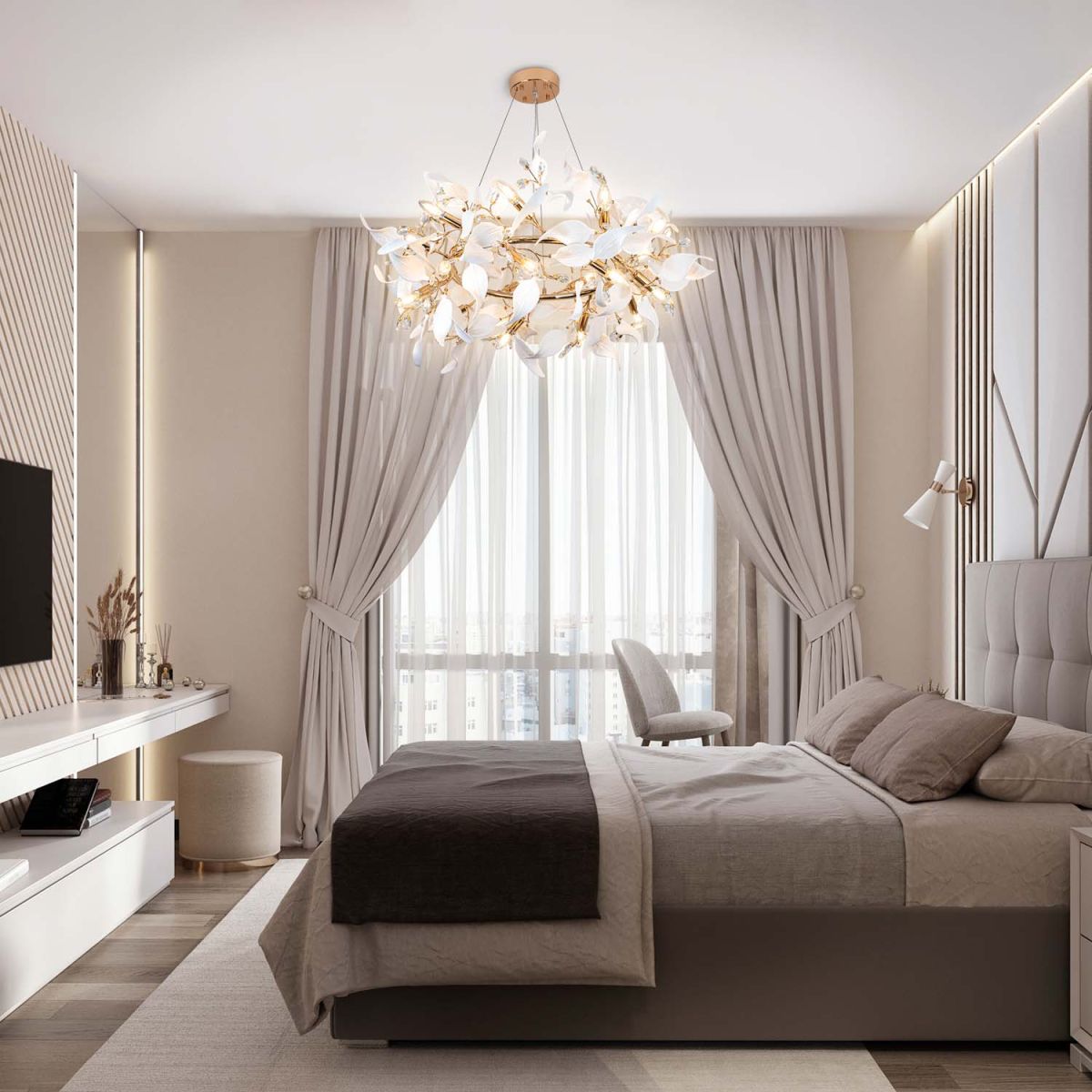 подвесная люстра modelux premium ml.6808.1000p gd