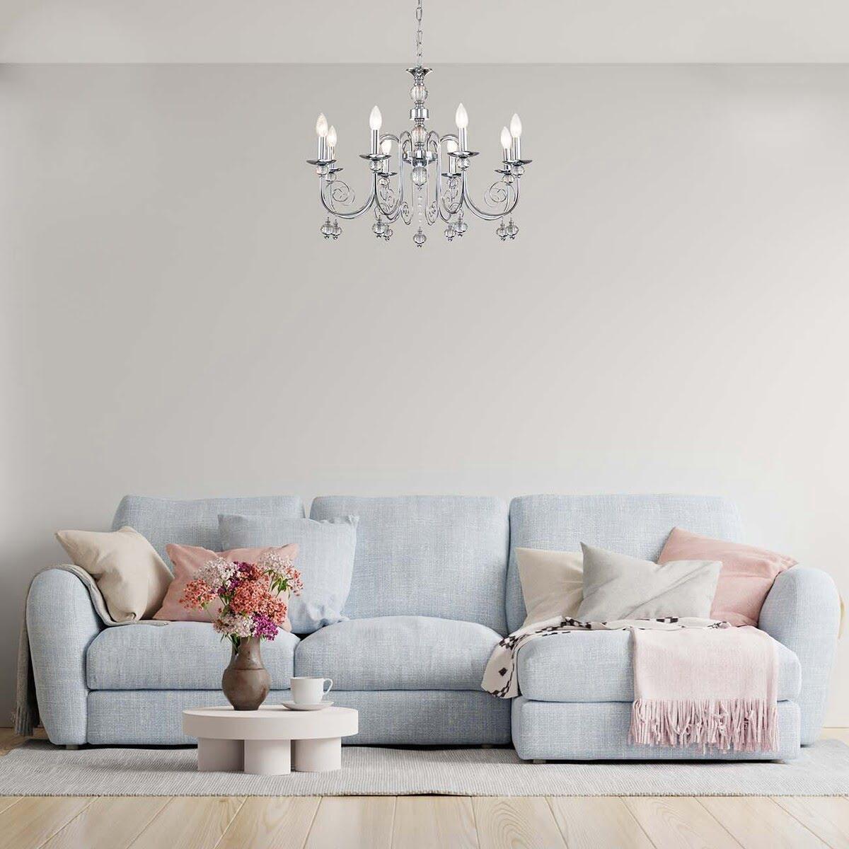 подвесная люстра escada shine 678/8pl chrome
