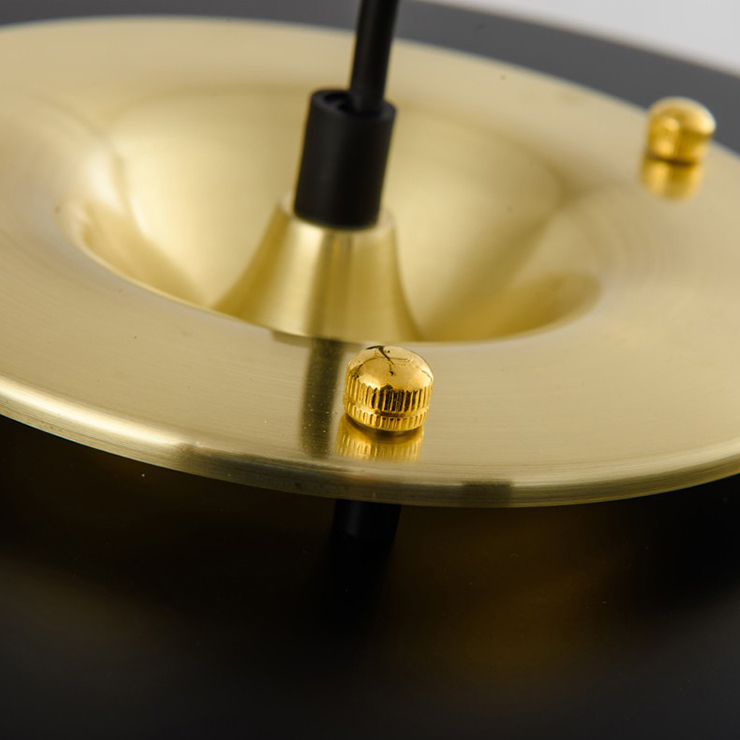 подвесной светильник delight revolve 9187p black/gold