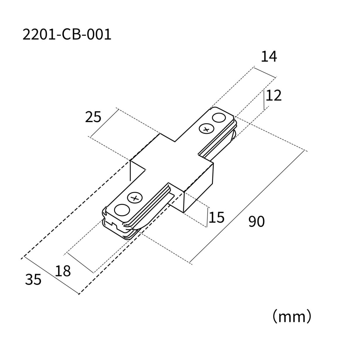 коннектор для однофазного шинопровода favourite practica 2201-cb-001