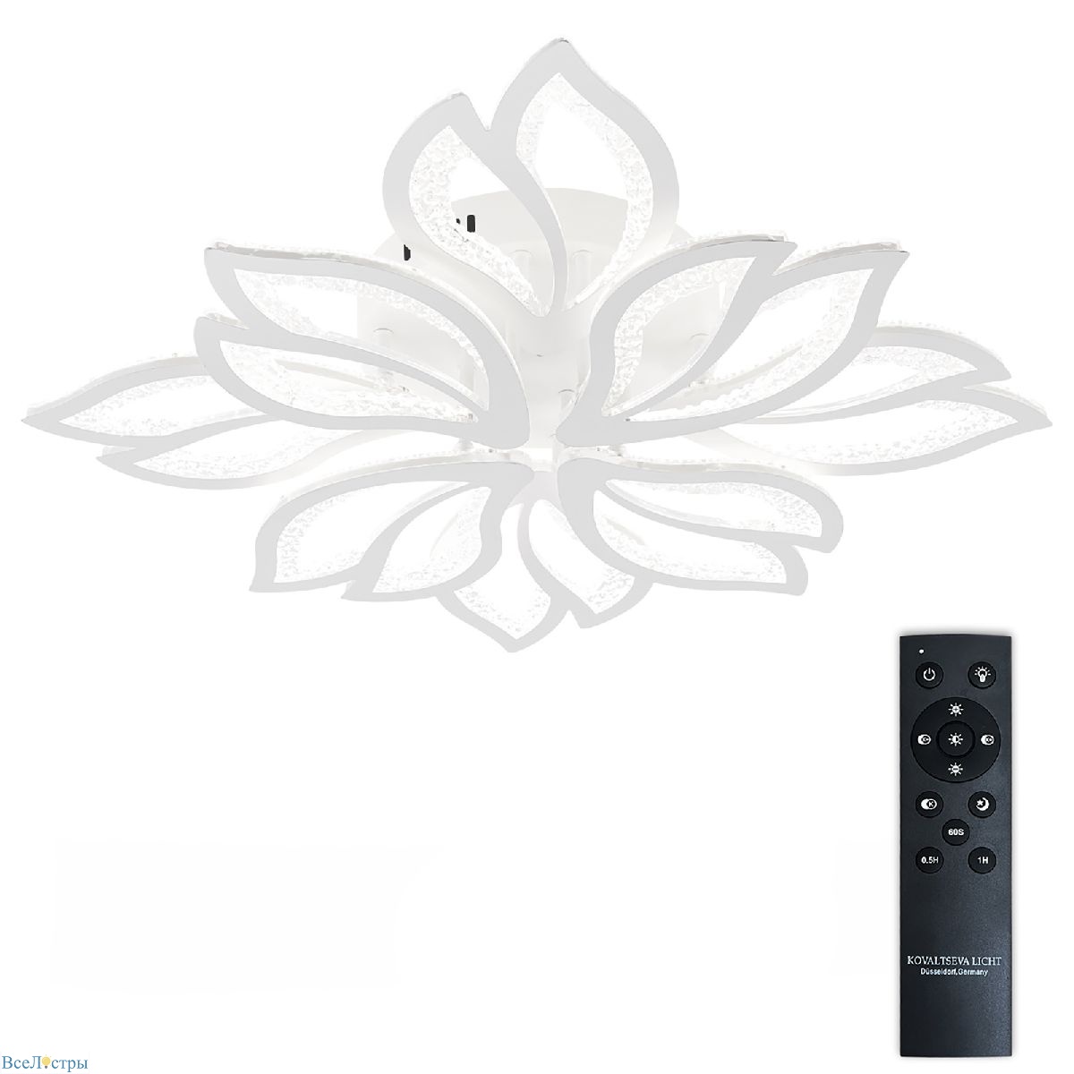 потолочная люстра natali kovaltseva fortuna led lamps 81109/7c