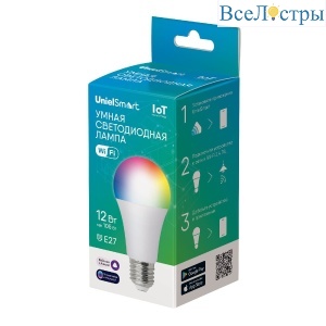 LED-A60-12W/RGBW/E27/230V/WF/FR PLS80WH