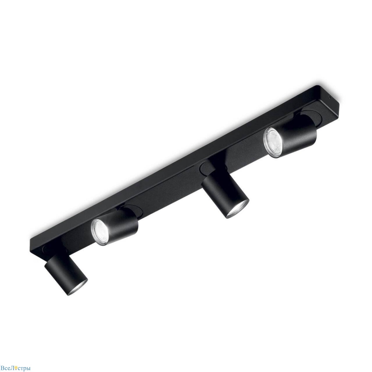 спот ideal lux rudy pl4 nero 229072