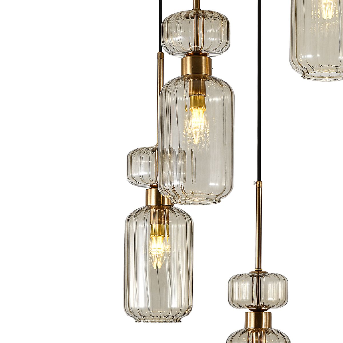 каскадная люстра escada gloss 1141/5s beige