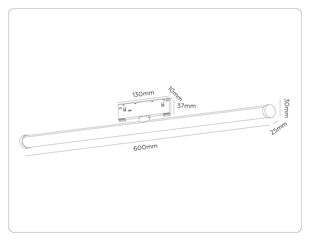 трековый магнитный светильник ambrella light track system gl2375