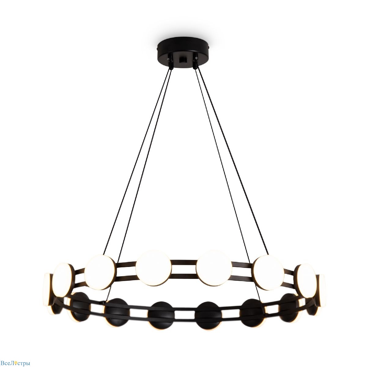 подвесная люстра freya collar fr6180pl-l32b