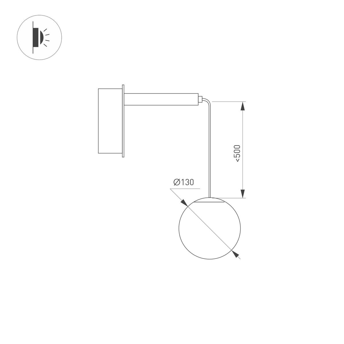 бра arlight sp-beads-wall-hang-r130-6w day4000 037065