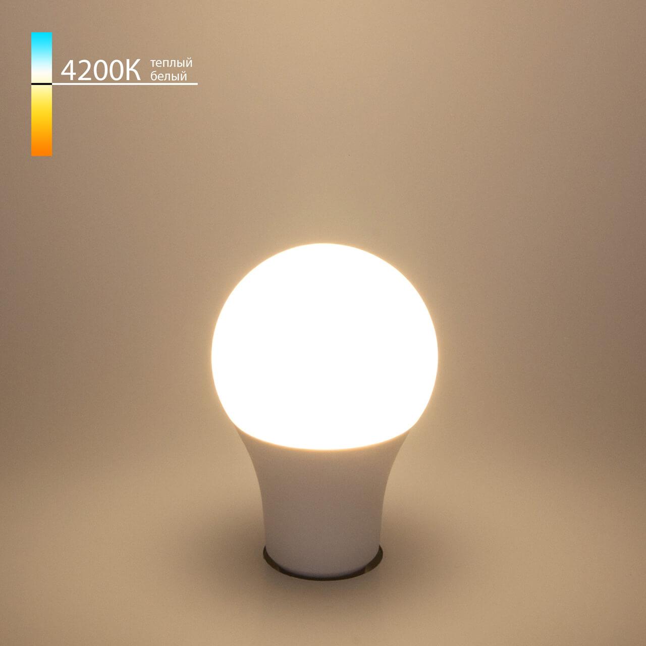лампа светодиодная elektrostandard e27 20w 4200k матовая a052539