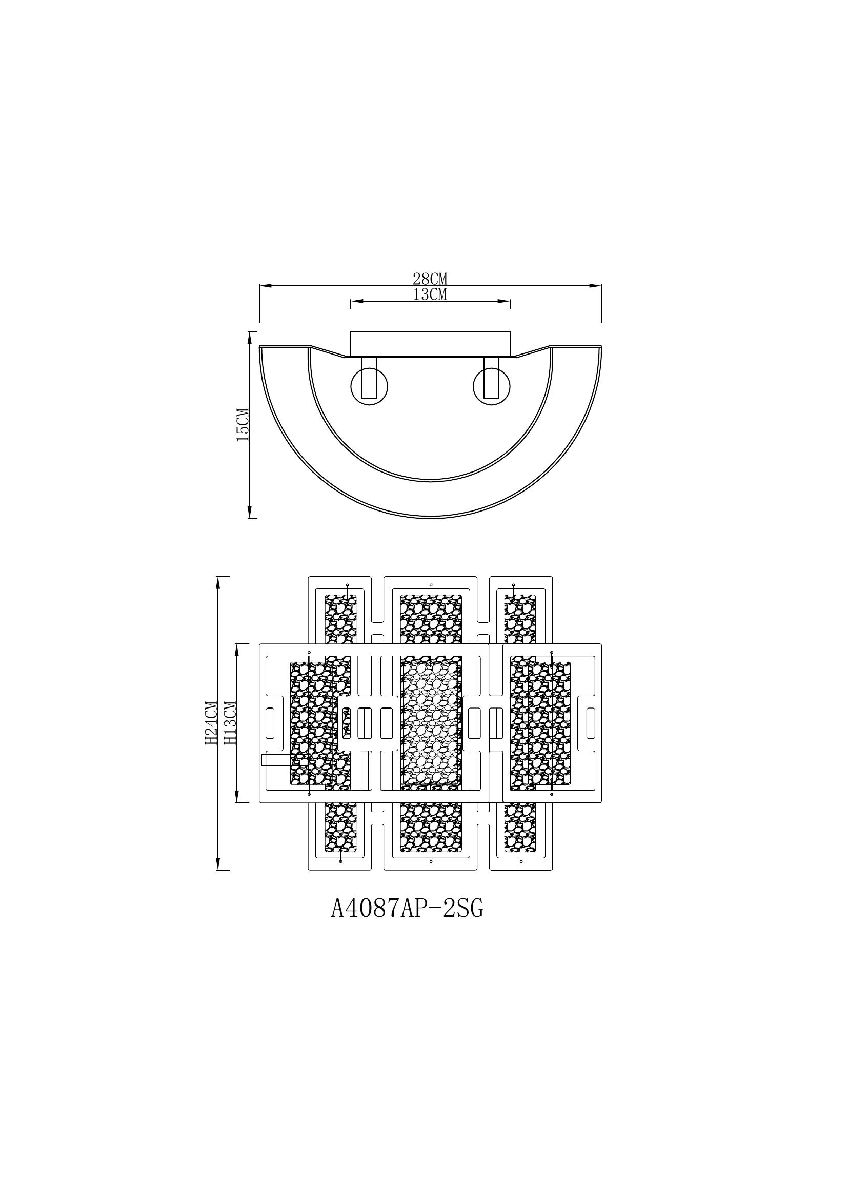 настенный светильник arte lamp blake a4087ap-2sg