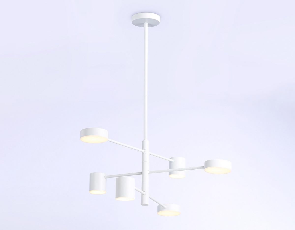 подвесная светодиодная люстра ambrella light comfort linetech fl51684