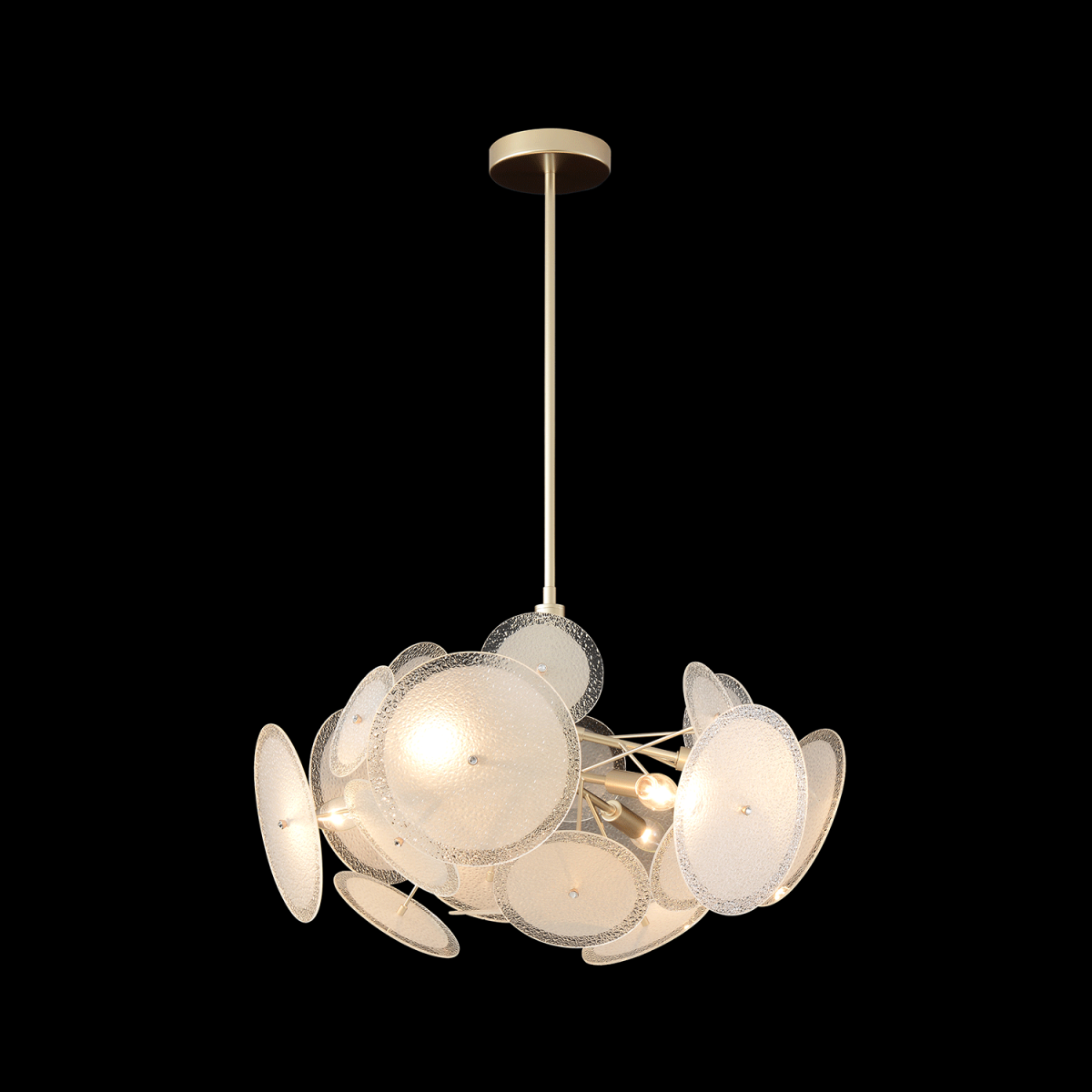 люстра на штанге crystal lux dandelion sp6 gold