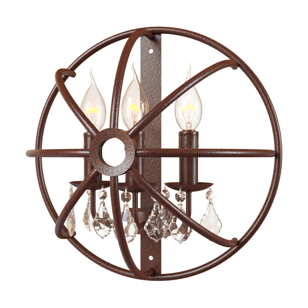 бра loft it foucaults orb crystal loft1897w