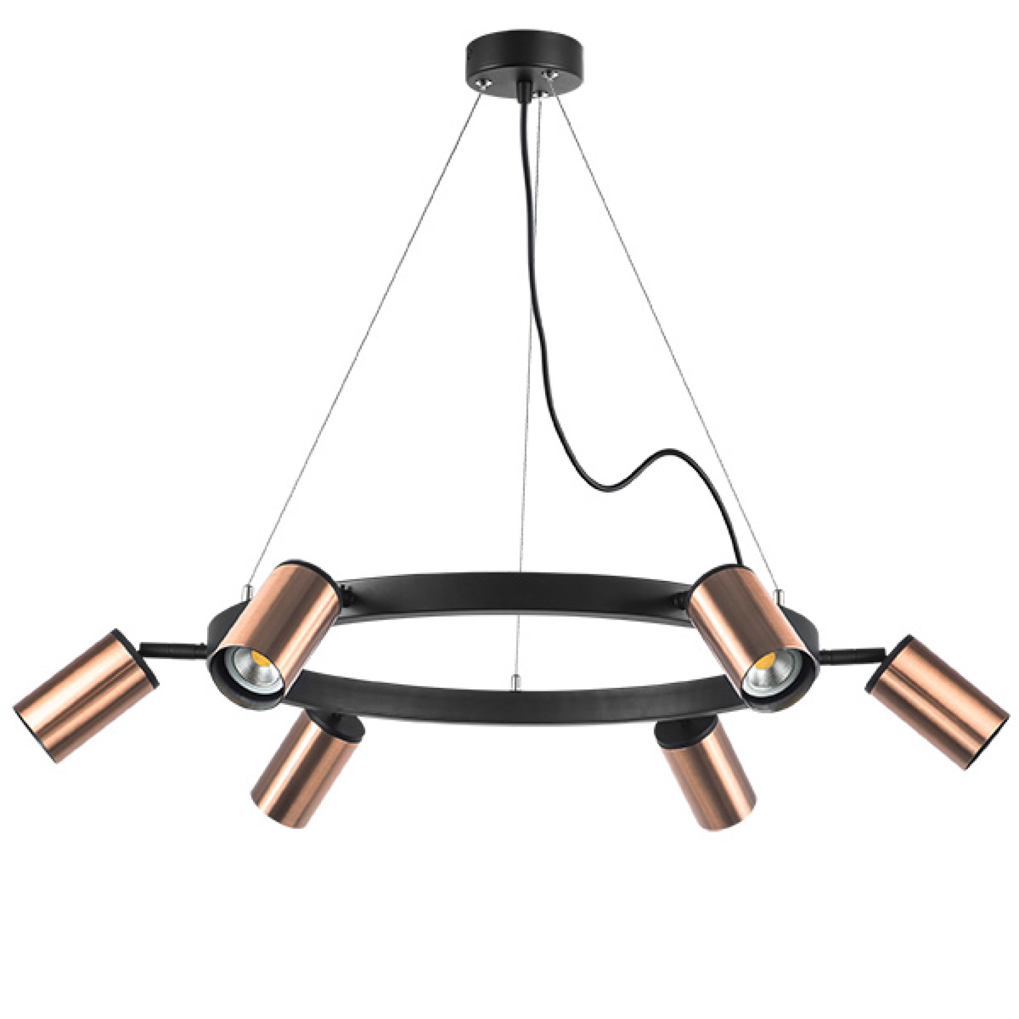 подвесная люстра lightstar rullo (571016+214430-6) lr016306