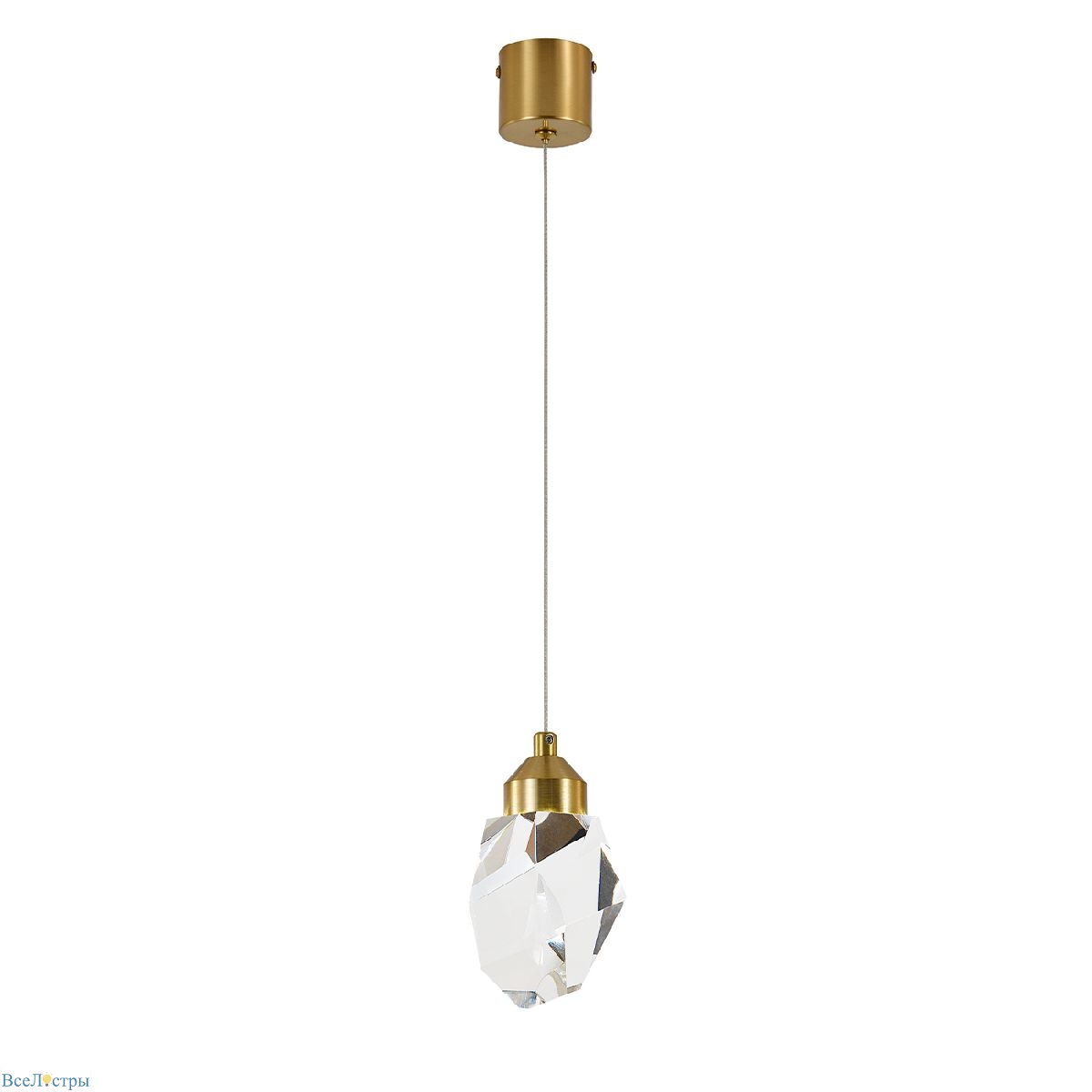подвесной светильник indigo cristallo 12053/1p brass v000132l