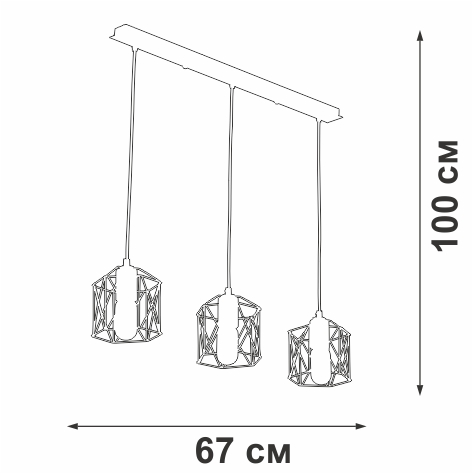 подвесной светильник vitaluce v4382-1/3s