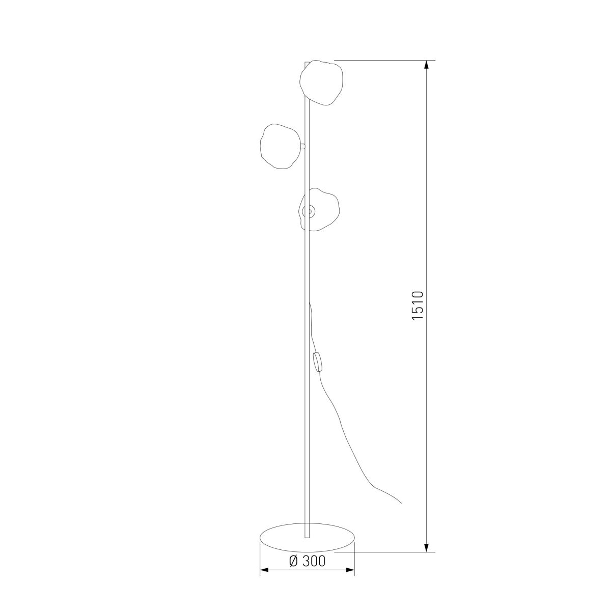 торшер tk lighting 16150 lava brown a071840