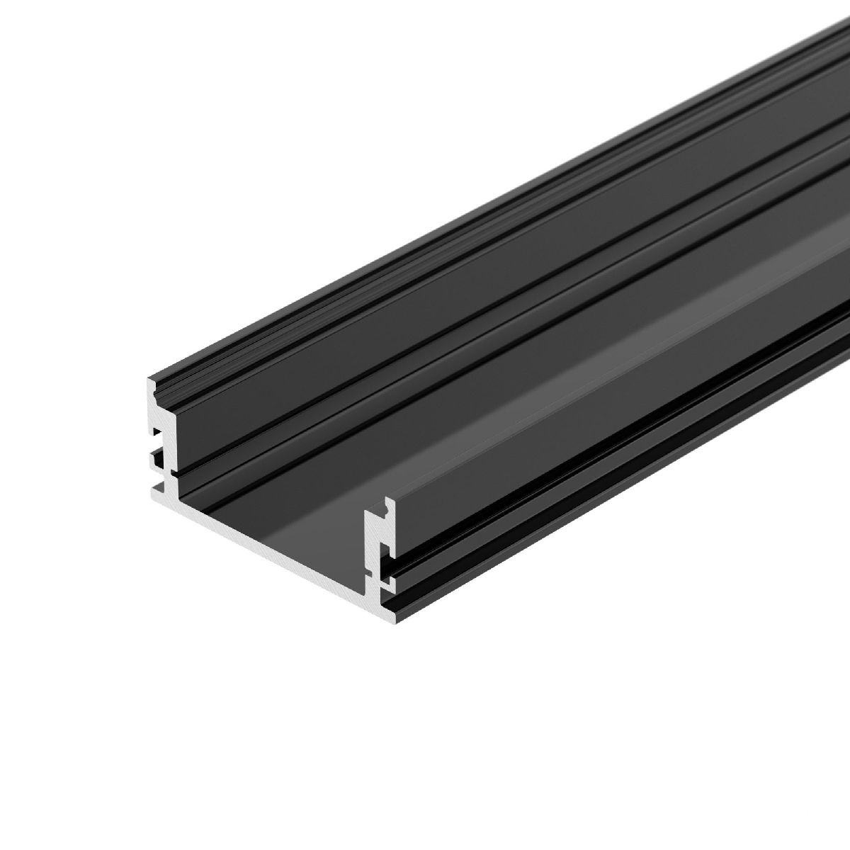 профиль arlight floor60-h26-3000 anod black 046414