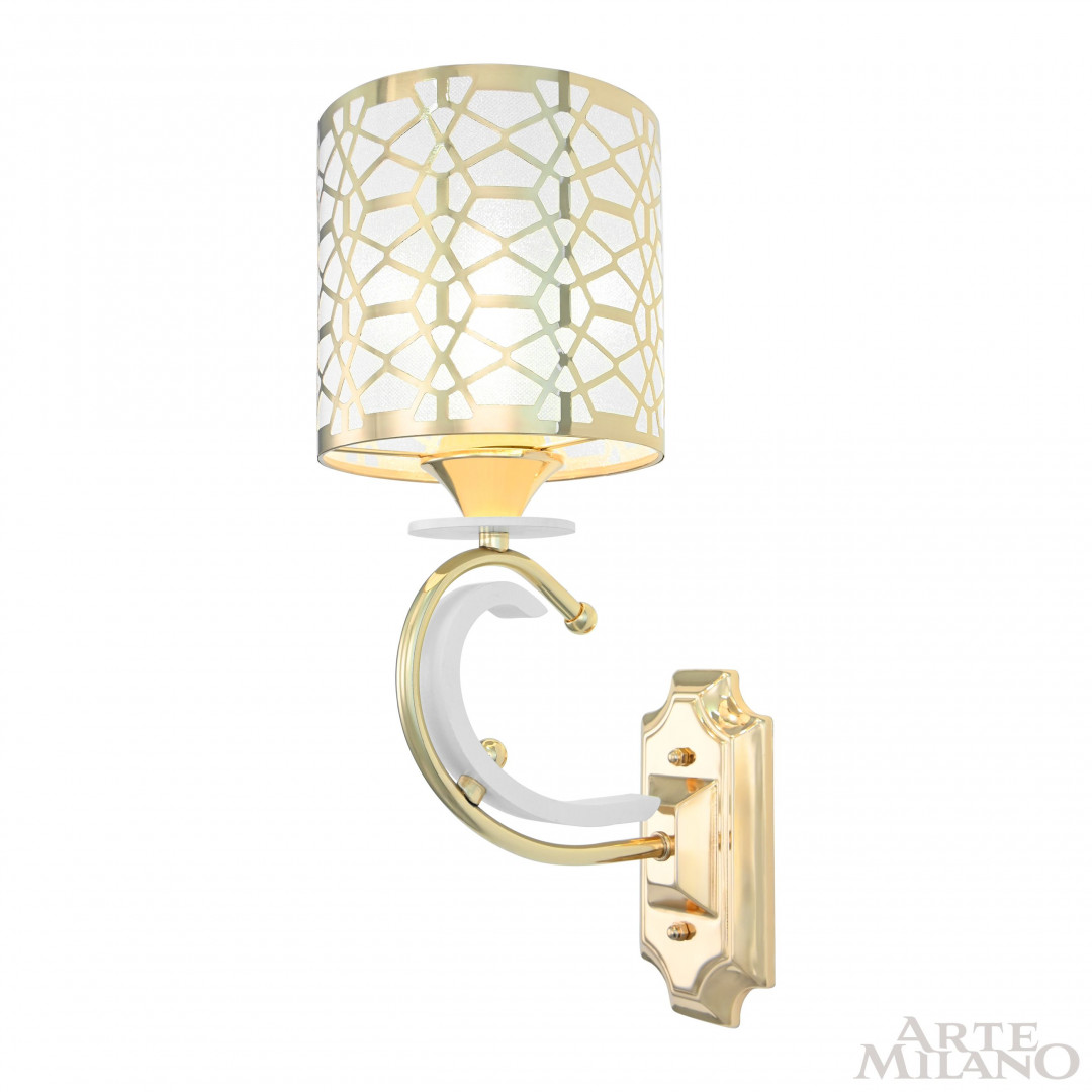 бра arte milano florentia-1237 301237/1w wh/gd