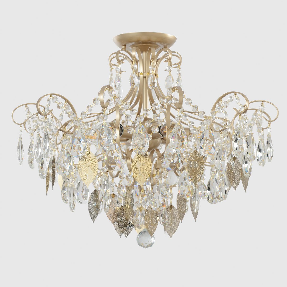 потолочная люстра crystal lux esmiralda pl6 gold