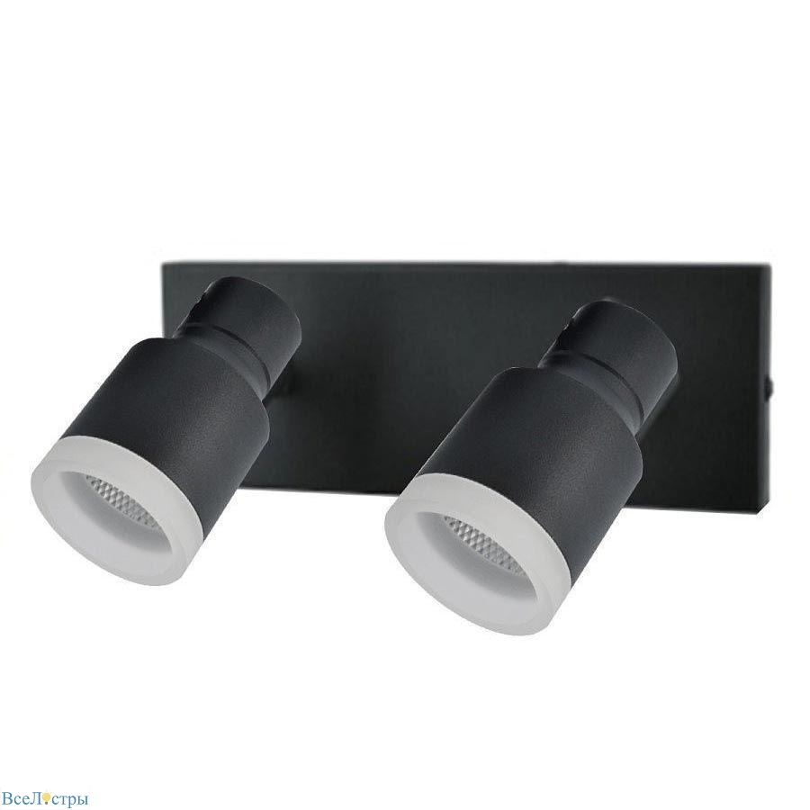 светодиодный спот elvan nls-1202/2x5w-nh-bk