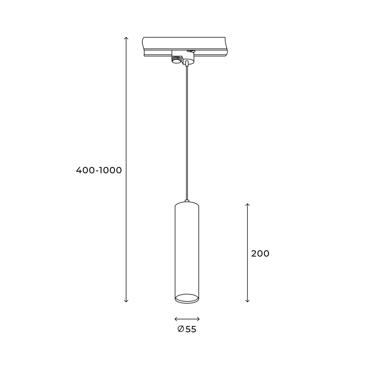 трековый однофазный светильник hesby lighting skylite hsbl_0137