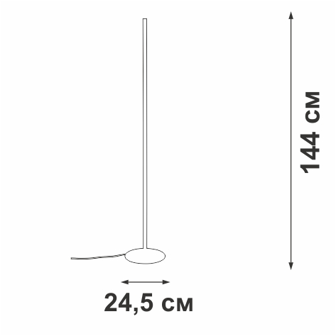 торшер vitaluce v2690-1/1p