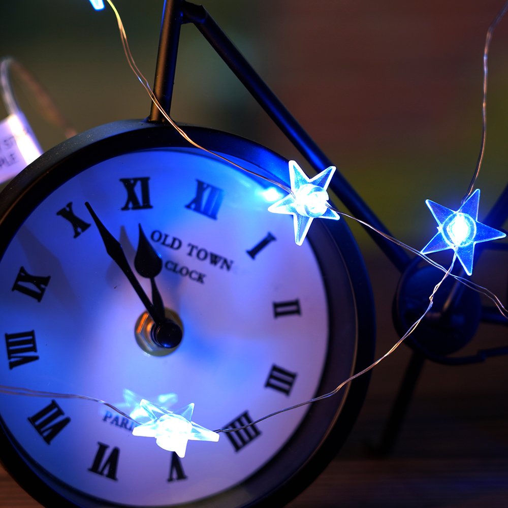 светодиодная гирлянда линейная звездочки feron cl589 51446