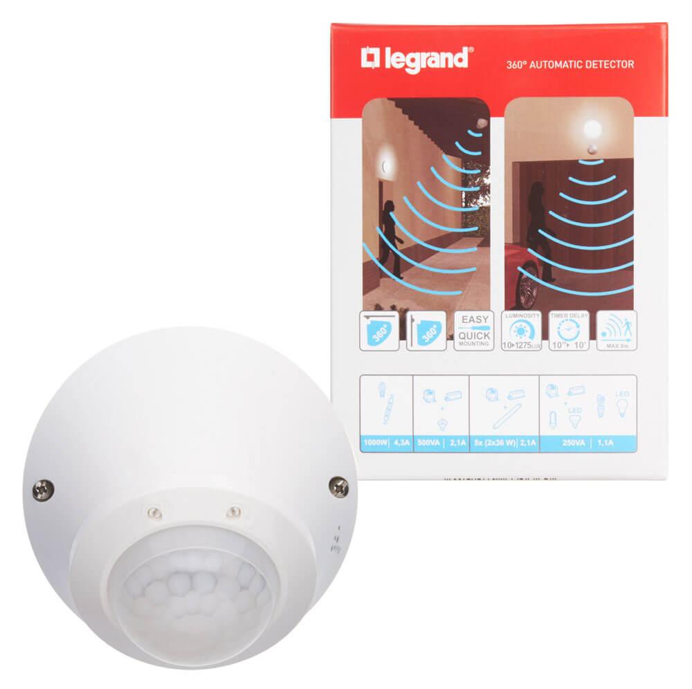 датчик движения legrand etika без нейтрали 400w слоновая кость 672317