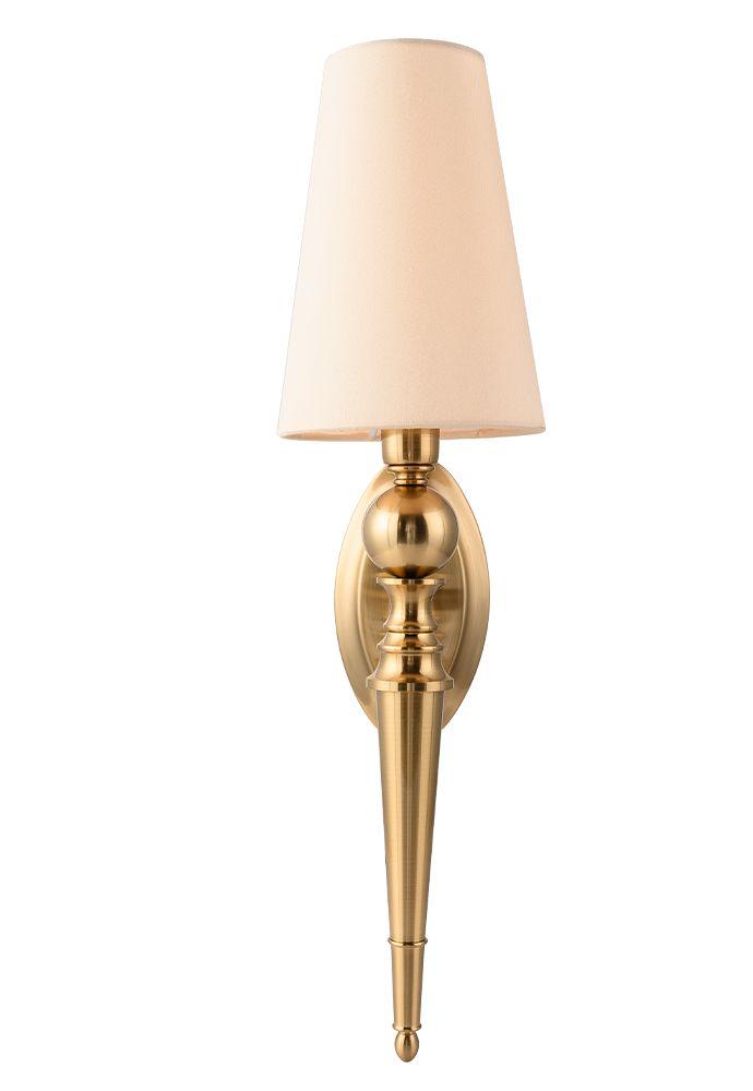 бра crystal lux per ap1 brass/beige