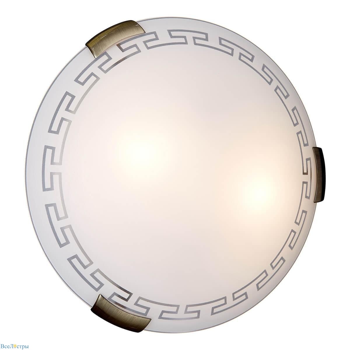 потолочный светильник sonex glassi greca 161/k
