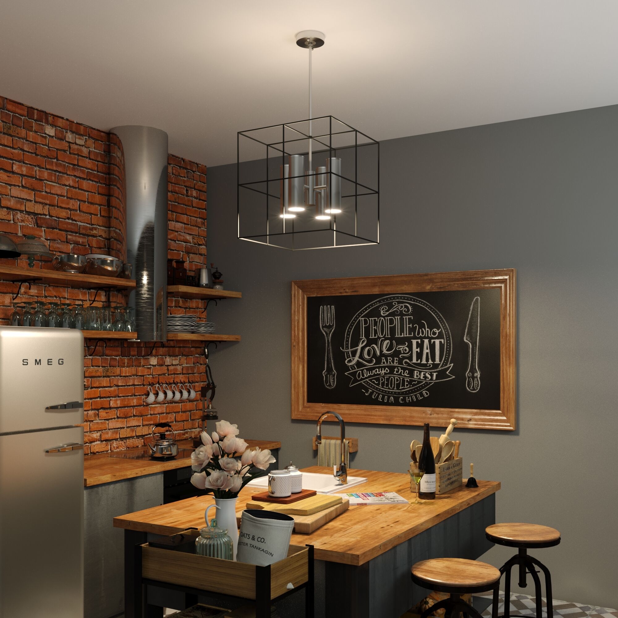 люстра на штанге eurosvet adamson 70142/8 хром a060670