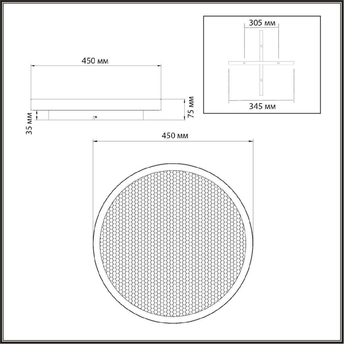 потолочный светильник sonex shimmers 7736/60l