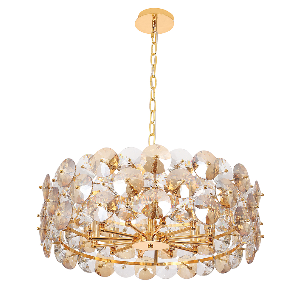 подвесная люстра crystal lux crystal sp12 gold