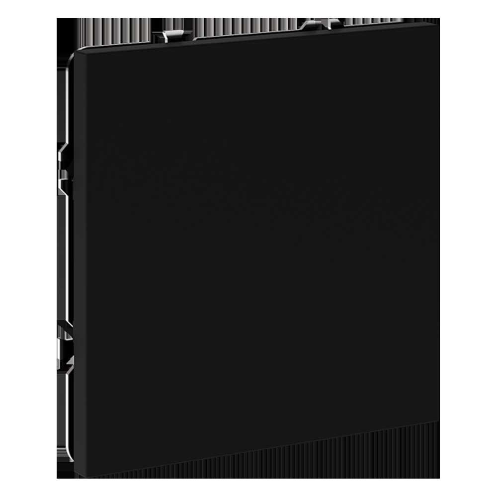 заглушка voltum s70 с суппортом, (черный матовый) vls080108