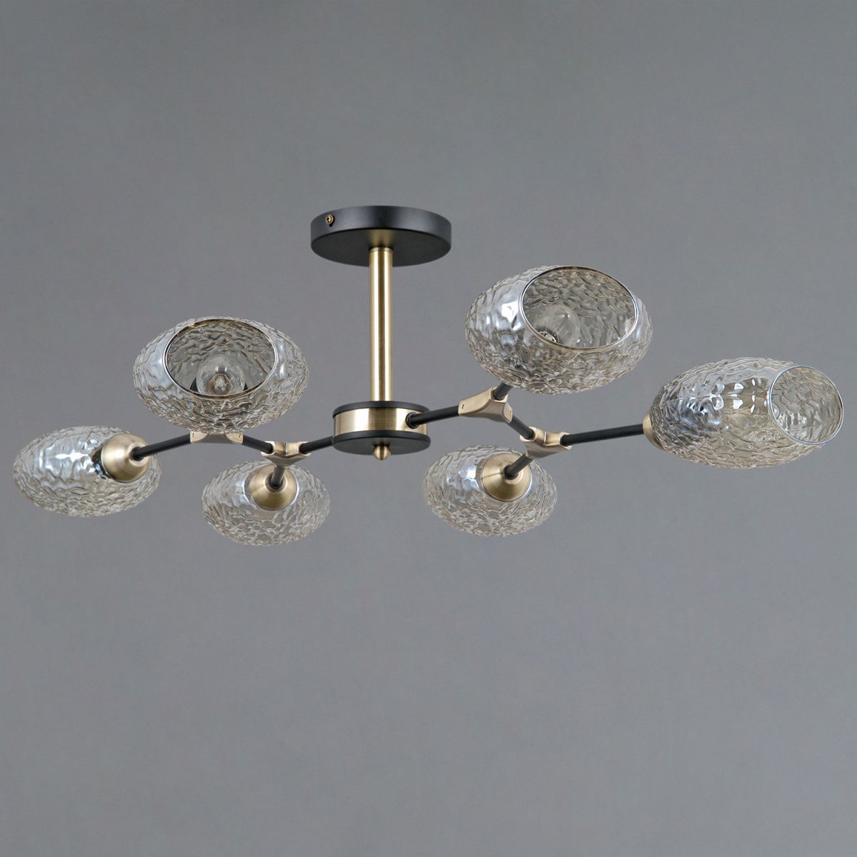 люстра на штанге illumico il0272-6csq-25 bk ab trento