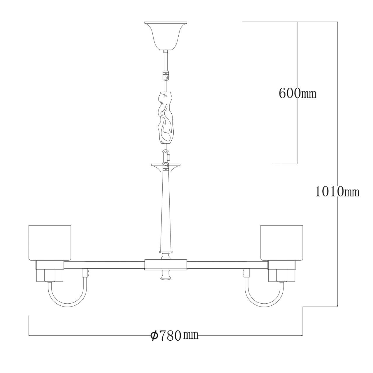 подвесная люстра mw-light элла 483015108